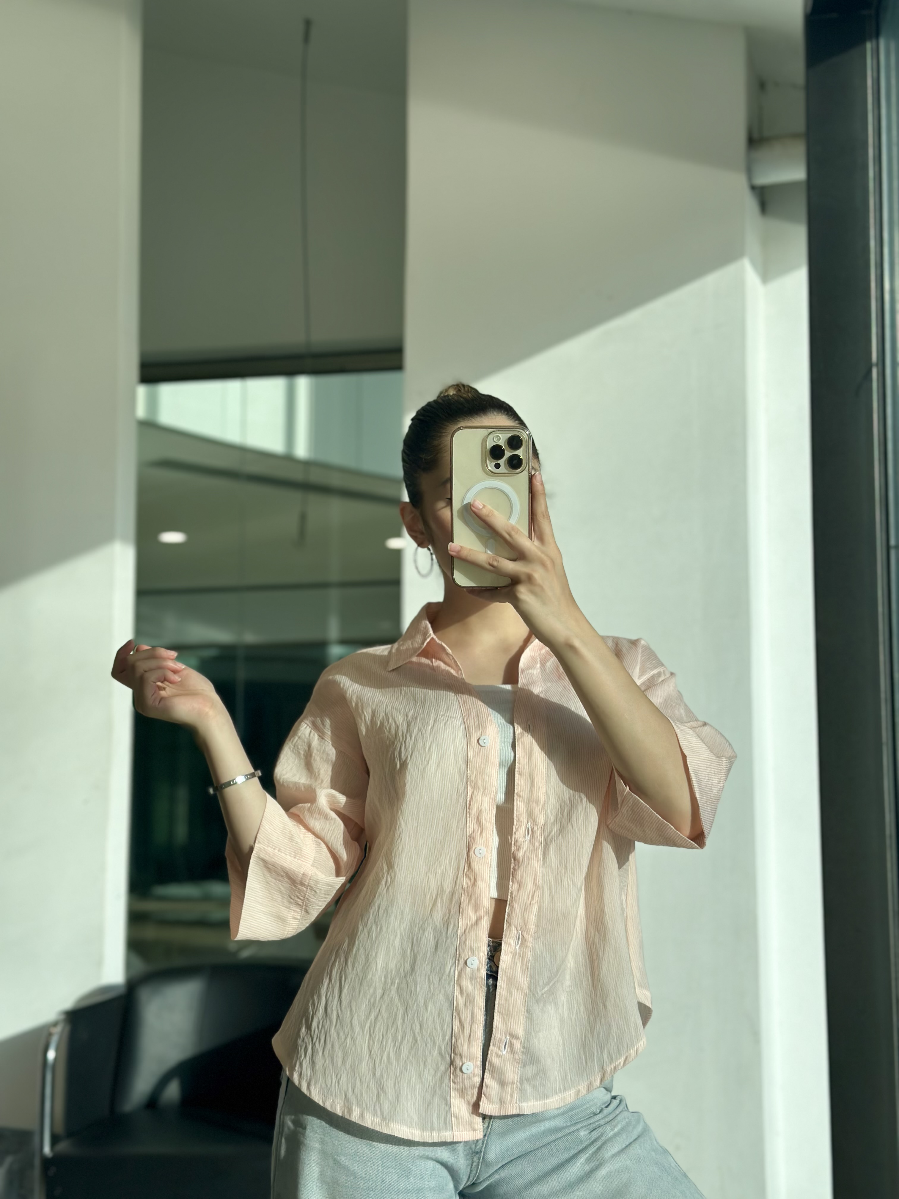 شومیز شیشه ای نارنجی